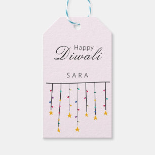 Happy Diwali modern customisable Gift Tags