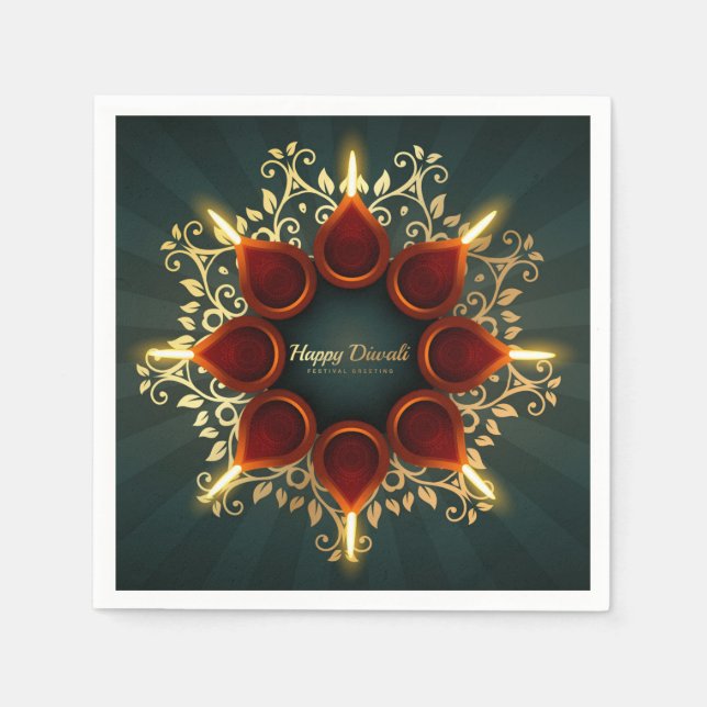 Happy Diwali Napkins (Front)