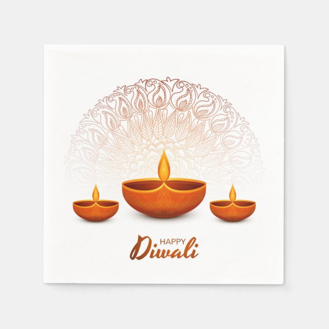 Happy Diwali Napkins (Front)
