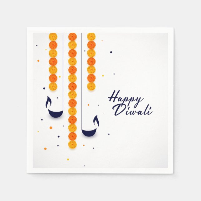 Happy Diwali Napkins (Front)