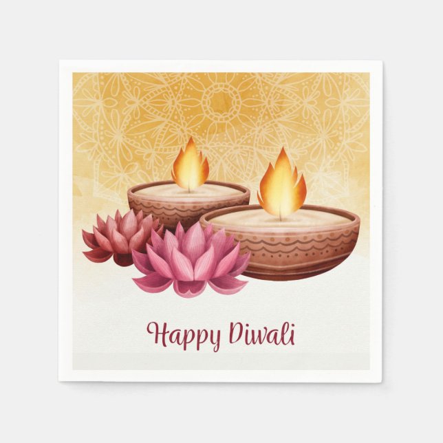Happy Diwali Napkins (Front)