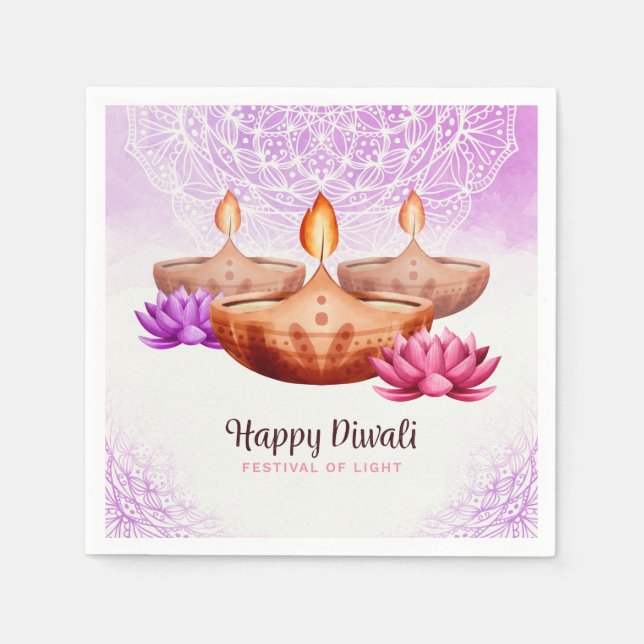 Happy Diwali Napkins (Front)