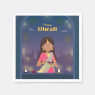 Happy Diwali Napkins
