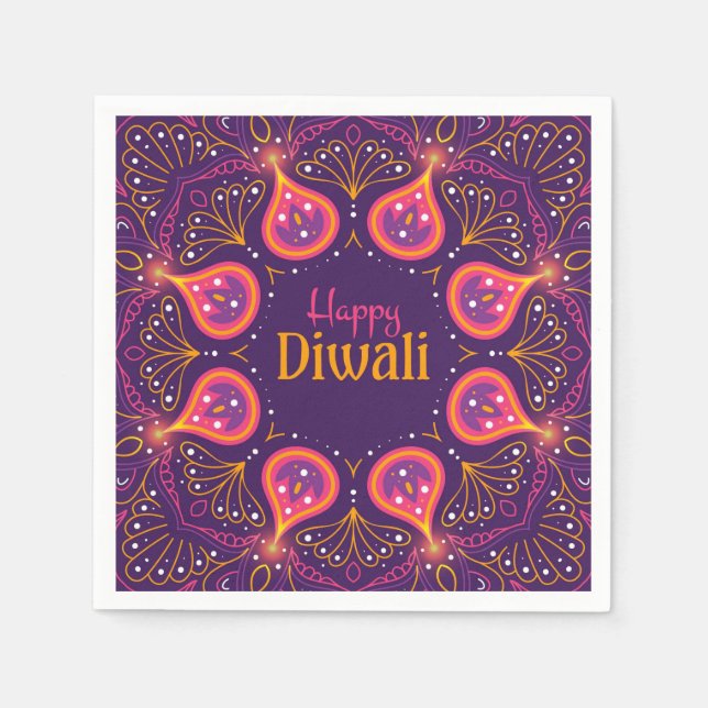 Happy Diwali Napkins (Front)