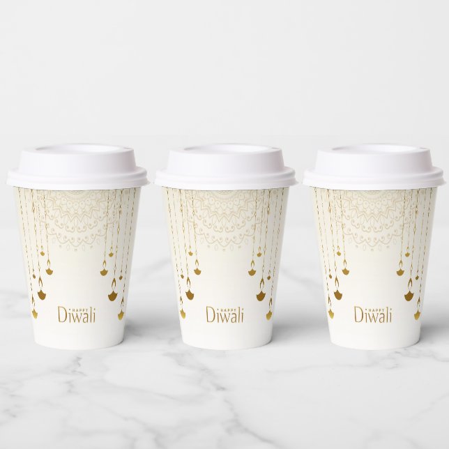 Happy Diwali  Paper Cups (Multi)