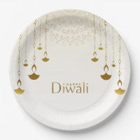 Happy Diwali Paper Plate