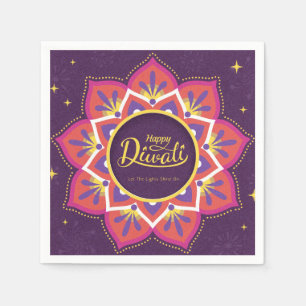Happy Diwali  Paper Plate Napkins