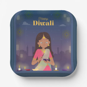 Happy Diwali Paper Plates
