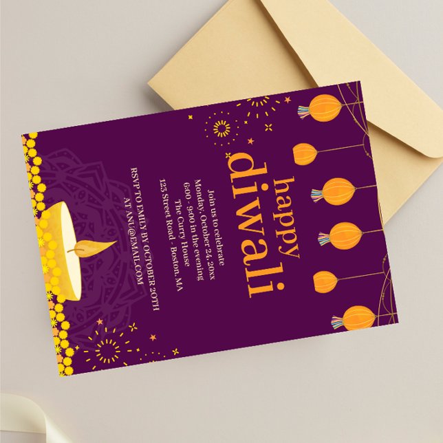 Happy Diwali Party  Invitation (Creator Uploaded)