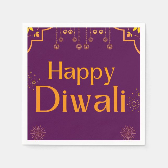 Happy Diwali Party  Napkins (Front)