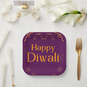 Happy Diwali Party Paper Plates