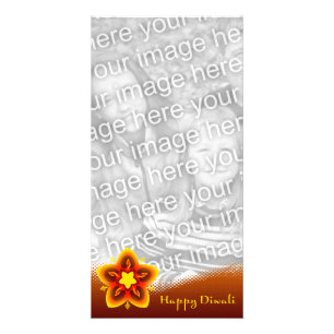 happy diwali photo card