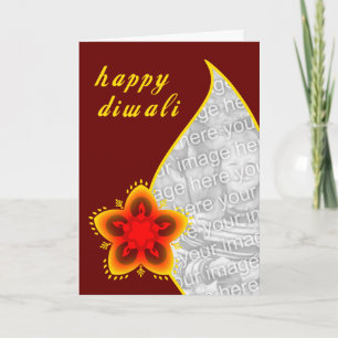 happy diwali photo card : light window