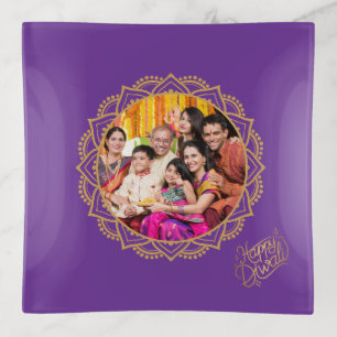 Happy Diwali Photo  Trinket Tray