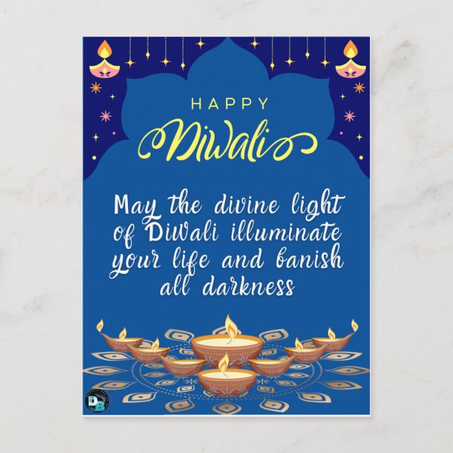 Happy Diwali Post card (Front)
