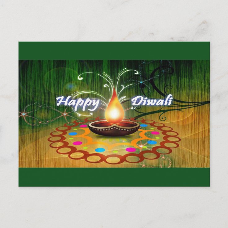 Happy Diwali Postcard | Zazzle