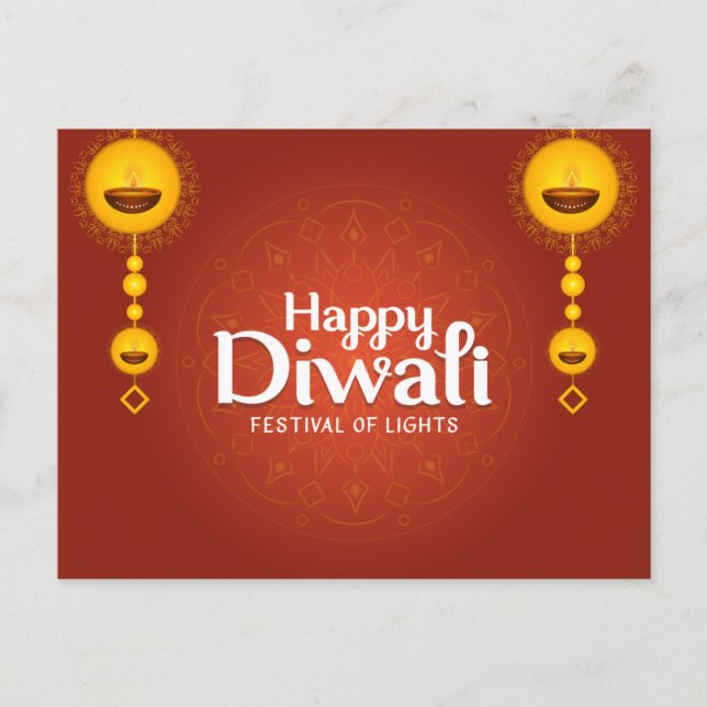 Happy Diwali Postcard (Front)