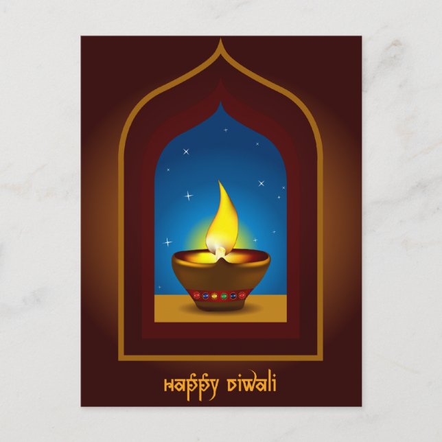 Happy Diwali Postcard (Front)