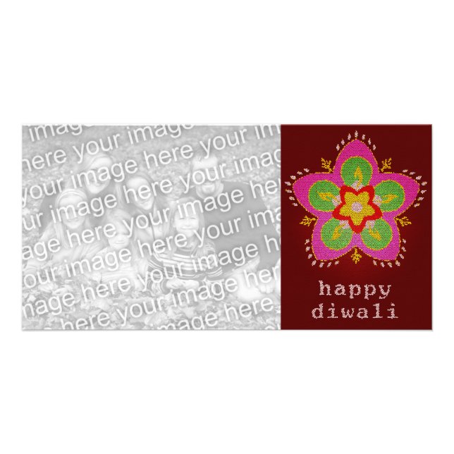 happy diwali rangoli card (Front)