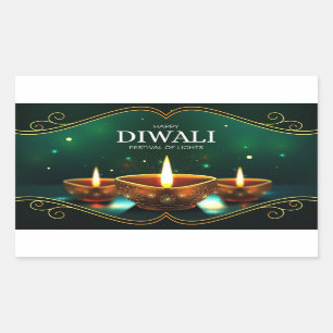 Happy Diwali Rectangular Sticker