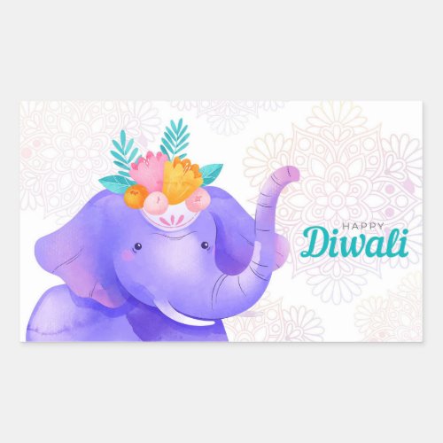 Happy Diwali  Rectangular Sticker