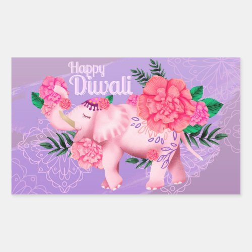 Happy Diwali   Rectangular Sticker