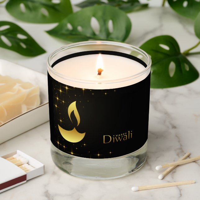 Happy Diwali  Scented Candle (Lit)