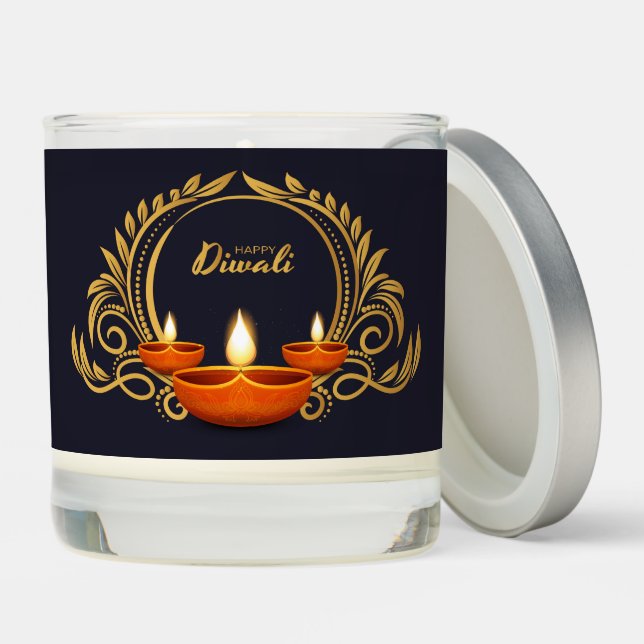 Happy Diwali  Scented Candle (Lid)