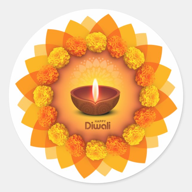 Happy Diwali sticker (Front)