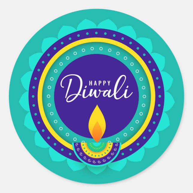 Happy Diwali Sticker (Front)