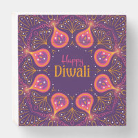 Happy Diwali  Wooden Box Sign