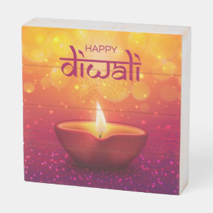 Happy Diwali Wooden Box Sign