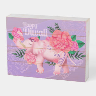 Happy Diwali Wooden Box Sign