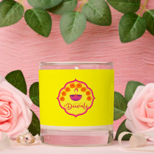 Happy Diwali - Yellow - Scented Candle
