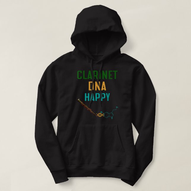 Happy DNA Clarinet1 Hoodie (Design Front)