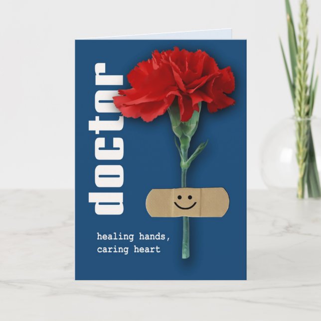 Happy Doctors' Day. Customizable Greeting Card (Front)