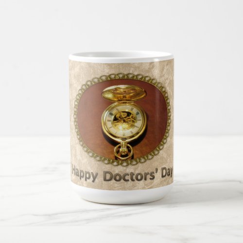 Happy Doctors Day Gold TimePiece Coffee Mug