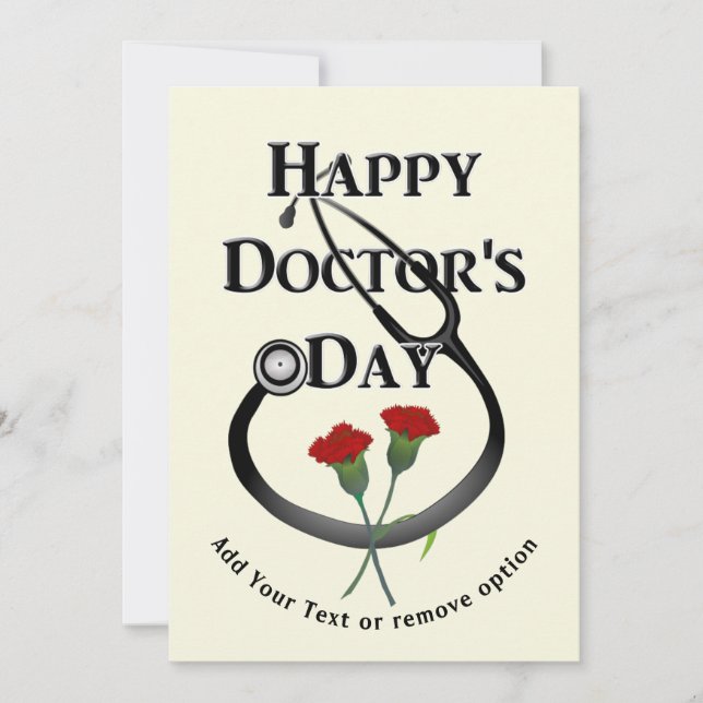 Happy Doctor's Day Holiday Card (Front)
