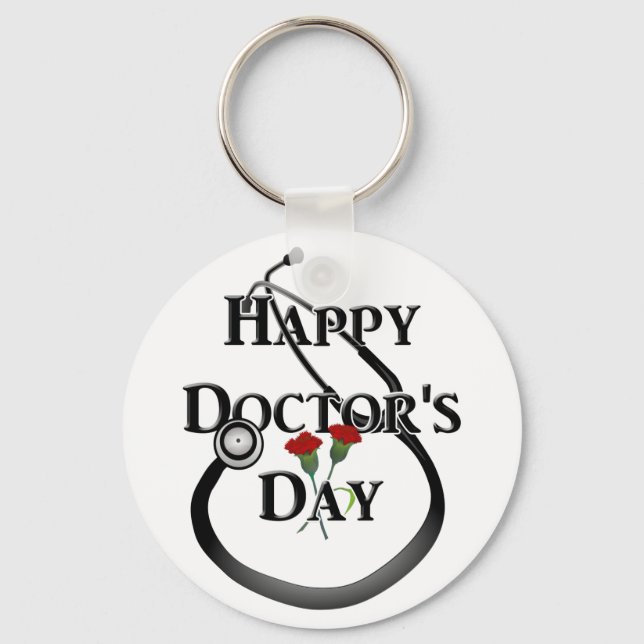 Happy Doctor's Day Keychain (Front)