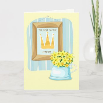 Happy Doctors' Day. Spring Flowers Card by artofmairin at Zazzle