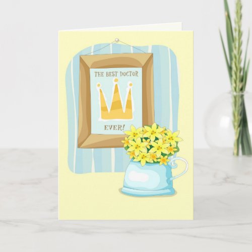 Happy Doctors Day Spring Flowers Card