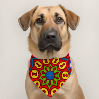 Happy Dog, add text, Pet Bandana Collar