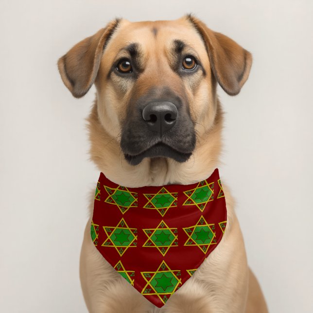 Happy Dog, add text, Pet Bandana Collar (Dog 2)
