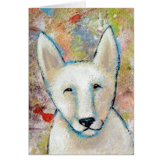 Happy Dog art fun colorful painting of Fred Cards