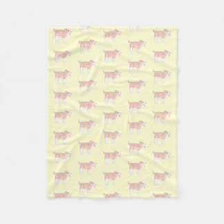 Happy Dog Baby Blanket (Small yellow)