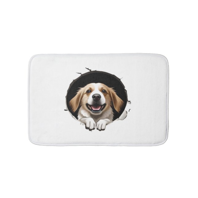 Happy dog   bath mat (Front)