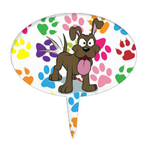 Happy Dog Cake Topper