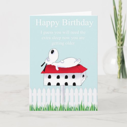 happy dog card