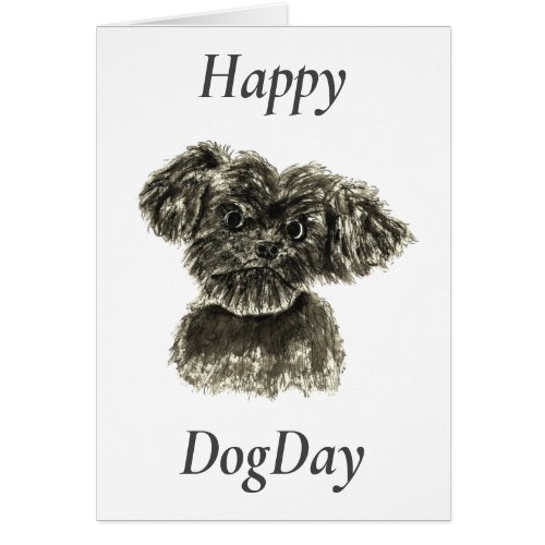 Happy Dog Day Miniature Schnauzer Puppy Birthday