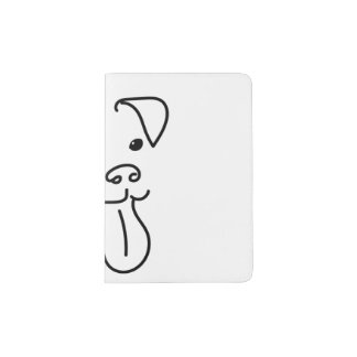 Happy Dog Face Passport Cover